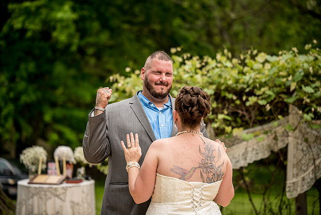 Bride and Groom dancing clients of Cleveland Wedding Planner