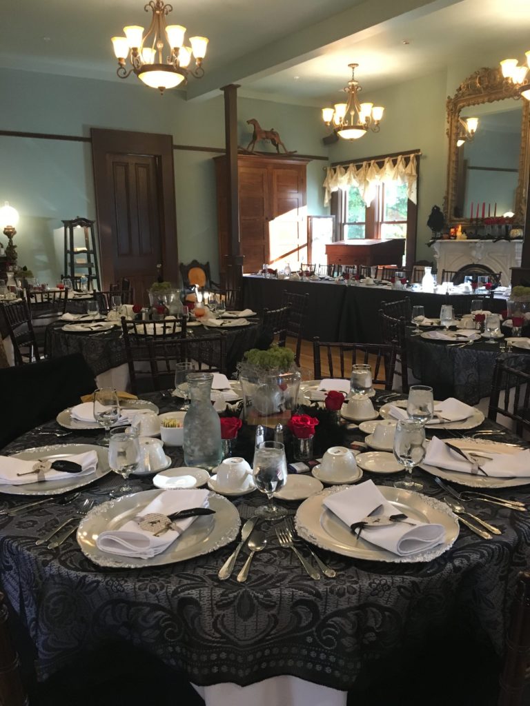 Guest tables at wedding reception