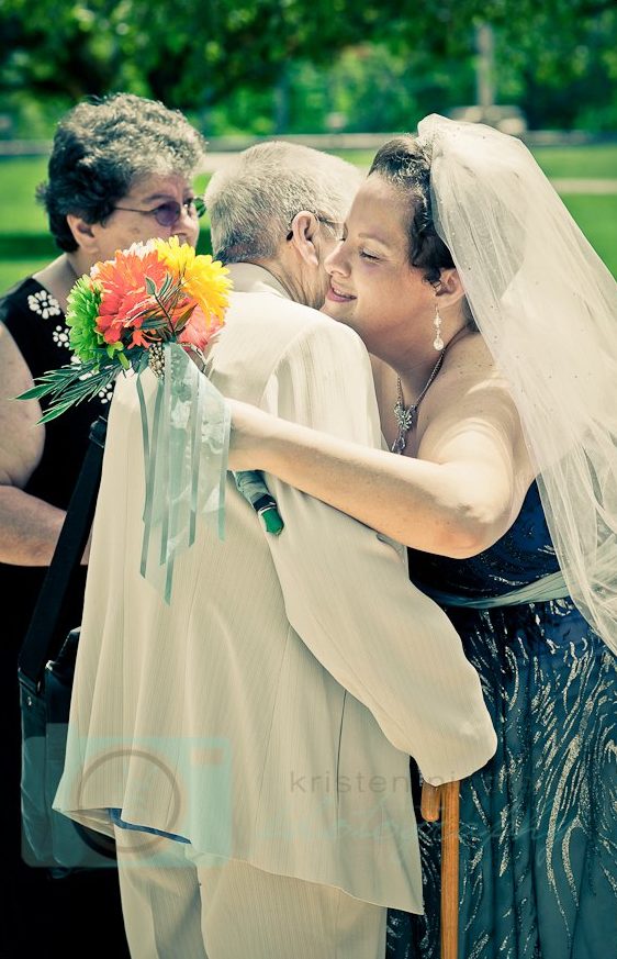 bride and grandma hugging eventistry