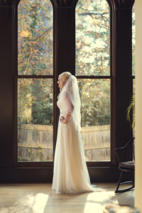 bride in dress