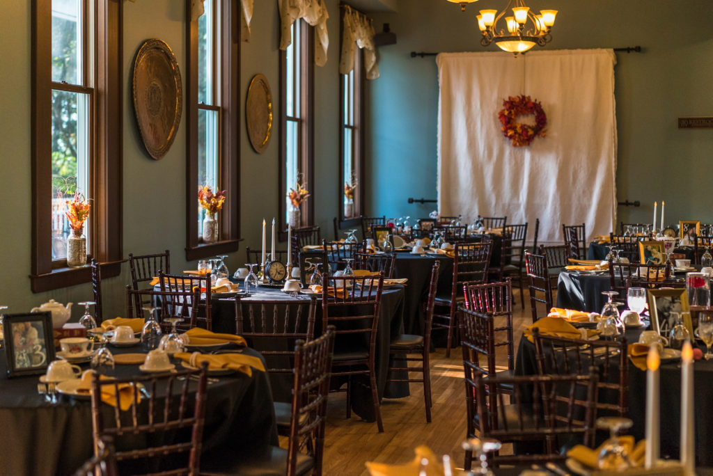 guest tables at wedding