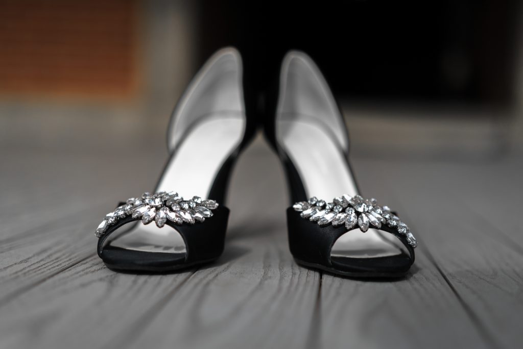 black wedding shoes