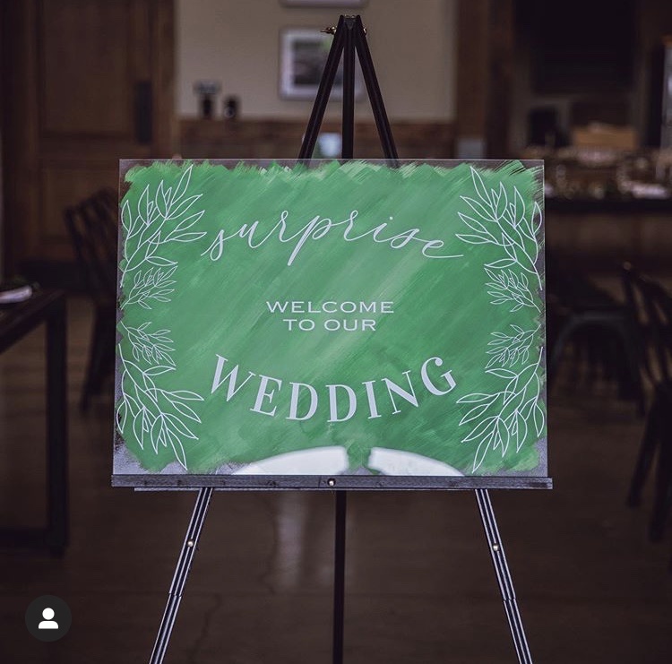 Cleveland wedding planner welcome sign