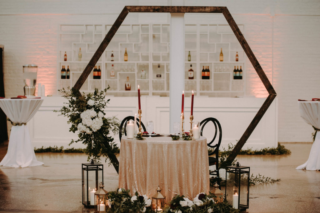 sweetheart table cleveland wedding planner