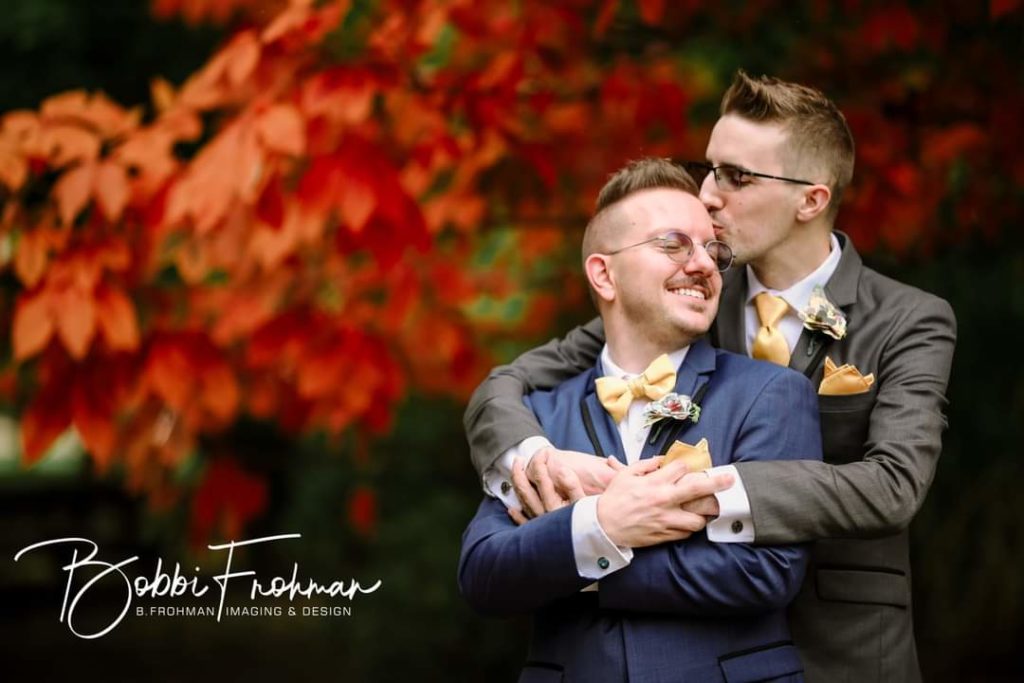 two grooms wedding planning